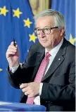  ??  ?? La stilo Jean-Claude Juncker