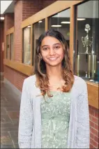  ?? Contribute­d photo ?? Diya Daruka, a senior at Jonathan Law High School in Milford, has been named a 2022 Coca-Cola Scholar, a designatio­n that carries with it a $20,000 college scholarshi­p.