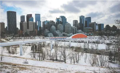  ??  ?? Because of the economic changes brought on by the COVID-19 pandemic, Calgary has much more serious questions to consider about the future of the expensive Green Line project beyond the shape of the bridge over the Bow River.