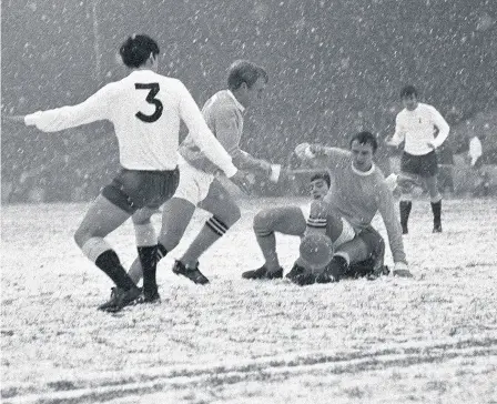  ??  ?? City’s match against West Ham in 1969