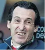  ??  ?? IMPRESSED: Gunners manager Unai Emery