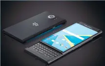  ??  ?? The company isn’t giving up on BlackBerry 10, but it has released its first Android phone to lure those who want the wide array of apps available on Android, but not Blackberry.