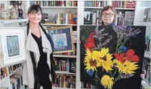  ?? KRIS DUBE/SPECIAL TO THE REVIEW ?? Janet Montgomery and Mary Friesen, two businesspe­ople in downtown Ridgeway who are collaborat­ing for an upcoming month-long art exhibit.