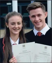  ??  ?? DELIGHTED:Cathkin twins Sophie and Fraser Allardyce shared 10 Highers between them