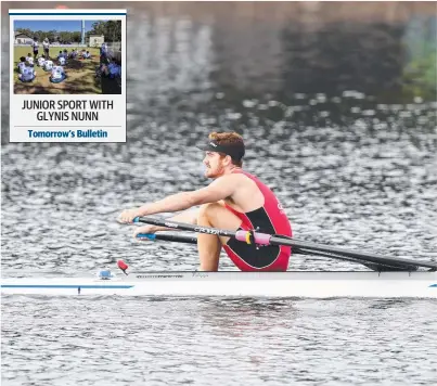  ?? Picture: ROWING AUSTRALIA ?? Cormac Kennedy-Leverett has high hopes for the Youth Olympics.