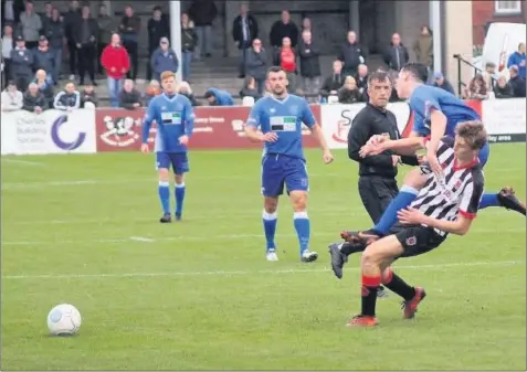  ??  ?? 3 0 Leek Town went out of the FA Cup when they lost 3-0 away at Chorley. Picture and match report: Steve Reynolds below,