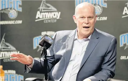  ?? JOHN RAOUX/ASSOCIATED PRESS ?? New Orlando Magic head coach Steve Clifford’s résumé includes a five-year stint serving on Stan Van Gundy’s coaching staff from 2007-12.