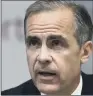  ??  ?? MARK CARNEY: Rates fell after the Bank of England’s Monetary Policy Committee cut the base rate.