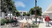  ?? ?? A pedestrian­focused ‘‘linear park’’ on Bridge St between Anzac Park and Queens Gardens is in the final stages of negotiatio­ns for a share in Government funding.