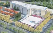  ?? HMC ARCHITECTS ?? The proposed healthcare building is part of Evergreen Circle, an 80-acre developmen­t that includes 250 homes.