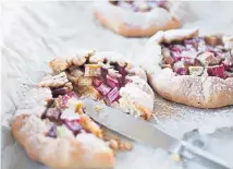  ??  ?? This rustic rhubarb galette will go down a treat.