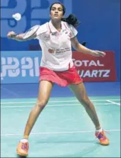  ?? GETTY ?? Sindhu has reached the semis of the Tour Finals with two wins.
