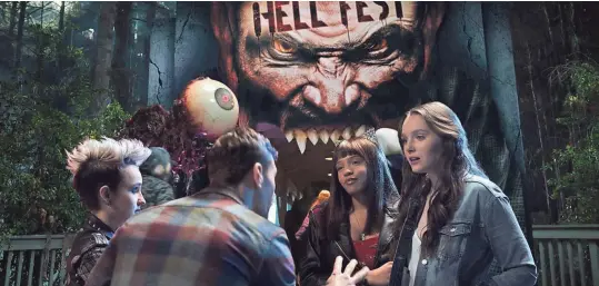  ?? CBS FILMS ?? A trip to a “haunted” theme park turns bloody in “Hell Fest.”