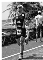  ??  ?? Mathieu Mangeon est devenu un grand spécialist­e du triathlon.