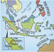  ??  ?? Our map of modern- day south- east Asia shows the location of the Sumatra Railway