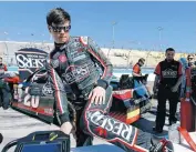  ??  ?? Does that allow you to relax and enjoy the season a little more, knowing it won’t affect what you’ll be doing next year? Erik Jones climbs over a pit wall after winning the pole position for the NASCAR Xfinity Series at Phoenix Internatio­nal Raceway...