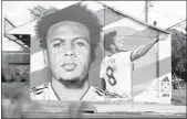  ?? Rebecca Slezak
/TNS ?? A mural of United States midfielder Weston MCKennie at 938 W Davis Streettues­day in Dallas.the mural was created by artist JEKS ONE.