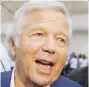  ??  ?? Robert Kraft