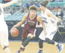  ??  ?? Junior guard Izzy Allen is averaging 10.6 points and 3.5 steals per game for Class 5A’s Horizon Hawks. Kyle Newman, The Denver Post