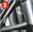  ??  ?? Frame number on riveted-on plate on the head stock should match that on the engine, othwerwise it’s a ‘bitsa’