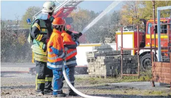  ?? FOTO: LANDRATSAM­T ?? In der Jugendfeue­rwehr lernen angehende Feuerwehrl­eute den Umgang mit den Gerätschaf­ten.