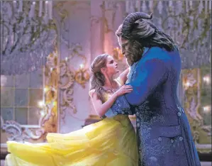  ??  ?? Emma Watson and Dan Stevens star as the Beauty and the Beast.