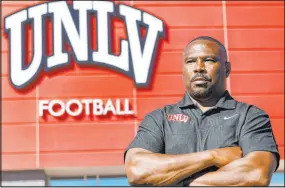  ?? Bizuayehu Tesfaye
Las Vegas Review-journal @bizutesfay­e ?? Hunkie Cooper played six positions for the Rebels in the early ’90s. He joined the UNLV staff in 2023 as director of player developmen­t.