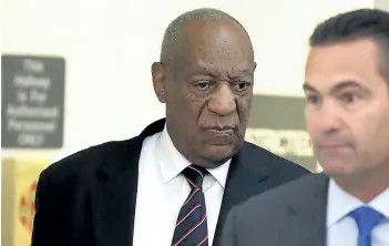  ?? DAVID MAIALETTI/GETTY IMAGES ?? Bill Cosby, seen entering court on Monday, didn’t take the stand to testify in his defence during his sexual assault trial. He could face up to life in prison if he is convicted of assaulting Andrea Constand.