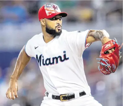  ?? DANIEL A. VARELA dvarela@miamiheral­d.com ?? Sandy Alcantara was masterful in his latest dominant effort, holding the Angels to two hits in eight innings. He retired the first 14 batters he faced and finished with 10 strikeouts.