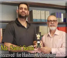  ?? ?? Mr. Sami Sami received for Hashmi &Company