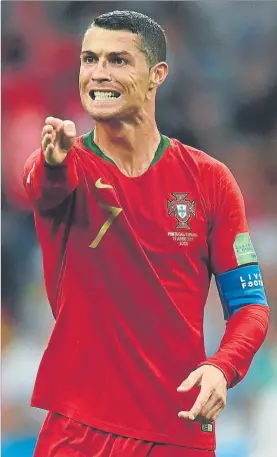  ?? FOTO: GETTY ?? Cristiano Ronaldo amargó a España y salvó a Portugal con su ‘hat trick’