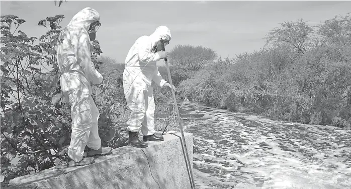  ?? FOTOS: ESPECIAL ?? El río Santiago presenta serios problemas de calidad del agua en los puntos cercanos al Área Metropolit­ana de Guadalajar­a