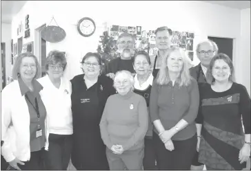  ??  ?? The Ken Jones Respite committee and staff pictured here extend warmest wishes to all this holiday season