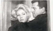  ?? Luce Cinecitta / 1960 ?? Monica Vitti and Gabriele Ferzetti in L’Avventura, left, directed by Michelange­lo Antonioni, right.