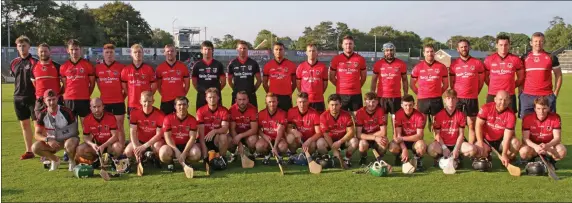  ??  ?? The Oulart-The Ballagh squad before retaining their All-County Hurling League Division 1 title in Innovate Wexford Park on Friday.