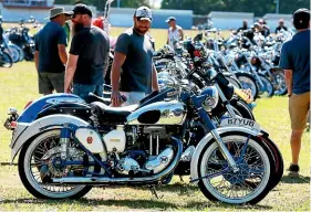  ?? PHOTOS: MARK TAYLOR/STUFF ?? There was plenty to keep motorcycle enthusiast­s happy at the Morrinsvil­le Motorama.