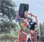  ??  ?? Pipe Major Dennis Rodden.