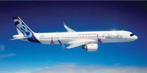  ??  ?? SpiceJet may consider buying a “sizeable” number of Airbus A321LR and XLR jets to integrate a planned expansion