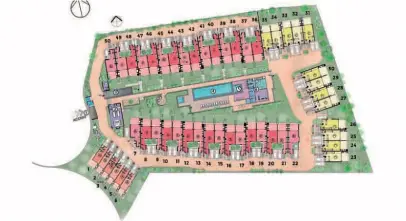  ?? ?? Masterplan. Diseñado por Camps Tiscornia Arquitecto­s, contempla el desarrollo de 50 casas.