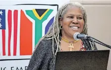  ?? | TUMI Pakkies/african News Agency(ana) ?? US Agri-business and Food Security expert Karen Washington attended the graduation and awards ceremony of young farmers, at the Aha Gateway Hotel in Umhlanga.