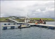  ??  ?? The pontoon at Ulva Ferry will boost tourism on Mull.