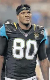  ?? AP FILE PHOTO ?? While having great success in Denver, Julius Thomas had much less production in Jacksonvil­le with the Jaguars.