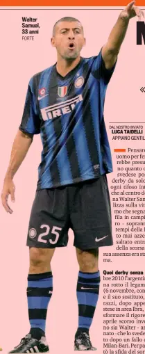  ?? Walter Samuel, 33 anni
FORTE ??