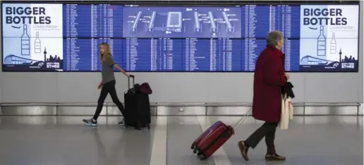  ?? TODD KOROL/TORONTO STAR ?? Future air travel might mean sending your bag ahead of time, and it will be waiting for you in the hotel room. Delta Air Lines is considerin­g using radio frequency identifica­tion chips on tags to track luggage.