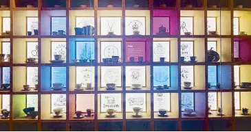  ??  ?? Teatime: The history of tea and teaware is featured at the Osulloc Tea Museum on Jeju Island, South Korea.