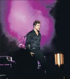  ?? INSTAGRAM ?? David Bisbal durant un concert de la seva gira íntima a Cadis