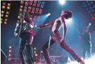  ?? TWENTIETH CENTURY FOX VIA AP ?? From left, Gwilym Lee, Rami Malek and Joe Mazzello portray Queen in Bohemian Rhapsody.