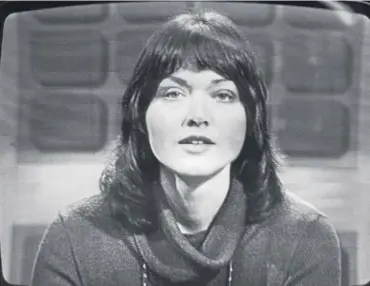  ??  ?? Anna Ford’s first News At One broadcast on ITV in 1979 (photo: Getty Images/Evening Standard)