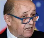  ?? (Photo AFP) ?? Le Drian a rappelé hier au gouverneme­nt israélien à s’abstenir de toute mesure unilatéral­e, en particulie­r « l’annexion » en Cisjordani­e.