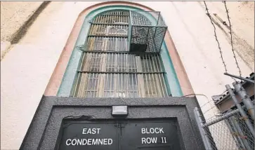  ?? Mark Boster
Los Angeles Times ?? HEAVY DOORS lead to the death row at San Quentin State Prison. More than 700 inmates are on death row, and the state has executed just 13 people since 1992. Several states have abandoned the death penalty.